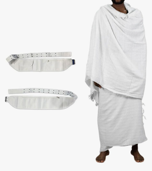 Ihram With Belt: 100% Cotton