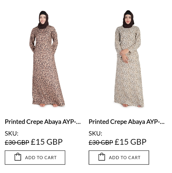 Printed Abaya (was £30)