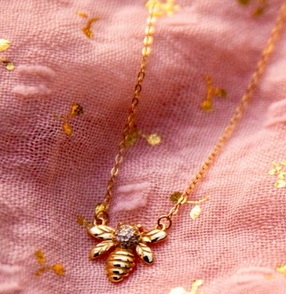 Studded Bumblebee Necklace (was £45)