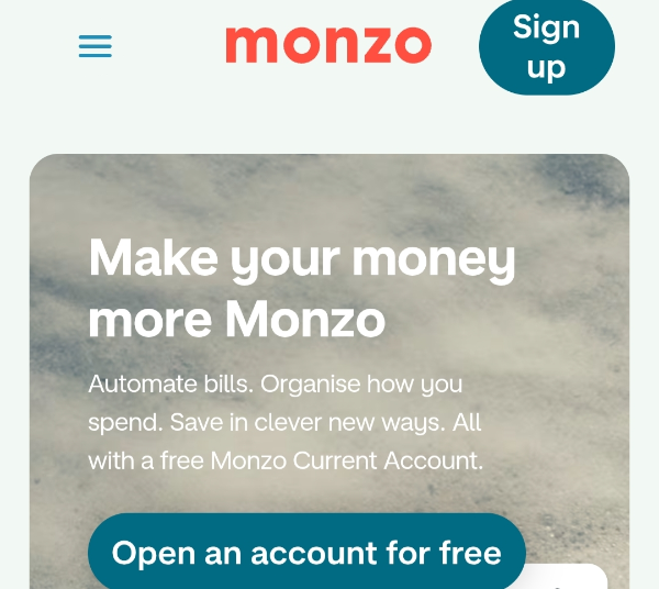 Monzo Bank Account