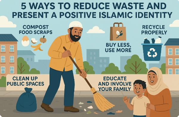 5 Ways to Reduce Waste : A Positive Islamic Identity